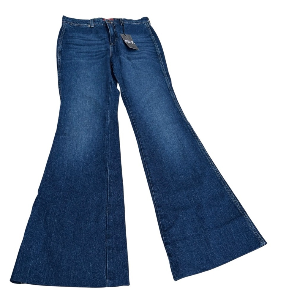 Johnny Was Sàsson Womens Jeans Sz 27 Medium Wash Wide Leg Flare Denim NWT retro - Picture 2 of 11